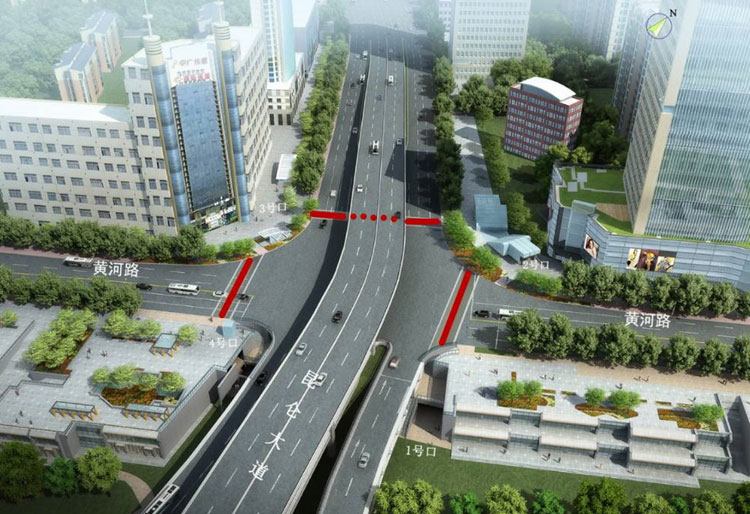 西宁市昆仑路与长江路黄河路交叉口人行过街通道工程(荣获青海省江河源杯优质工程奖)